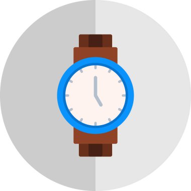 Kol saati web simgesi basit illüstrasyon 