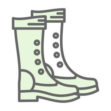 yürüyüş botları simgesi, vektör illüstrasyon tasarımı