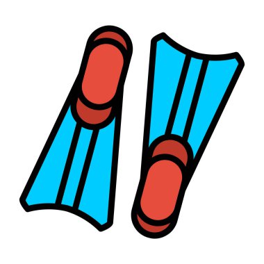 İki palet simgesi, vektör illüstrasyonu