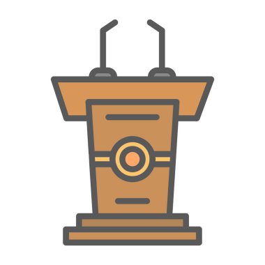 Hoparlör simgesi, vektör illüstrasyonu