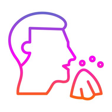 Kalp simgesi olan bir adamın vektör çizimi