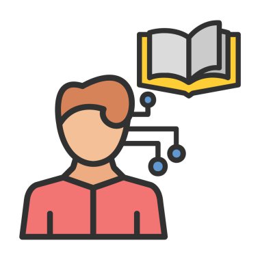 Eğitim ve insanlar vektör çizimi kavramını benimsiyor. online eğitim ve öğrenim.