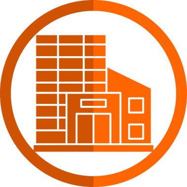 Basit Alışveriş Merkezi simgesi, vektör illüstrasyonu