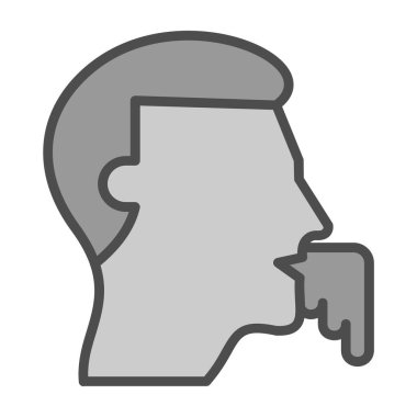 İnsan gövdesi simgesi vektör illüstrasyonu