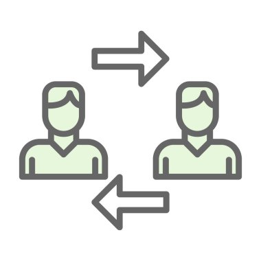 Beyaz arka plan üzerinde izole iş simgesi