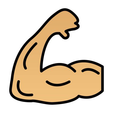 pazı simgesi. Web için basit kas vektör simgesi çizimi