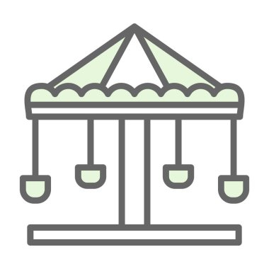 Otel renkli vektör simgesi