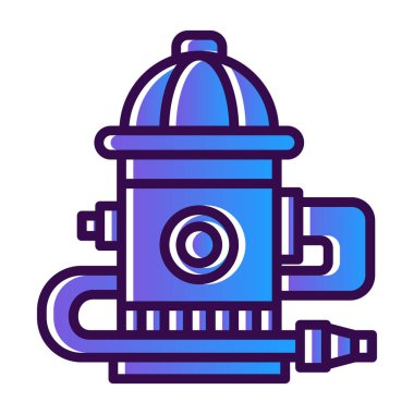 yangın musluğu simgesi vektörü 