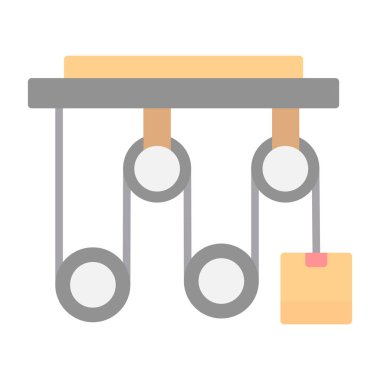 Bir salıncak simgesinin vektör illüstrasyonu.