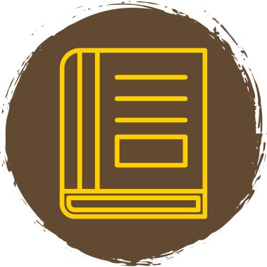 kitap simgesi, vektör illüstrasyonu basit tasarım