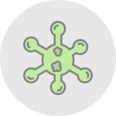 Virüs ikonu vektör illüstrasyonu