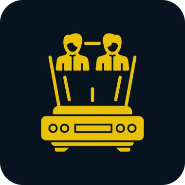 Robot simgesinin vektör illüstrasyonu