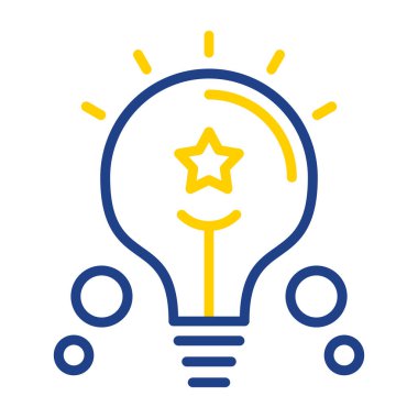 yaratıcı fikir ampul simgesi
