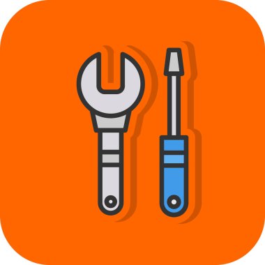 Beyaz arkaplanda izole edilmiş modayı onarma simgesi