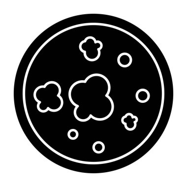 Siyah bir simgenin vektör illüstrasyonu