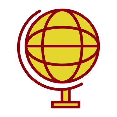 Küresel simge vektör illüstrasyonu