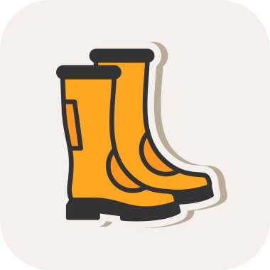 Welly bot simgesi, vektör illüstrasyon tasarımı