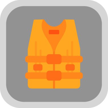 Yelek giysi simgesinin vektör illüstrasyonu 