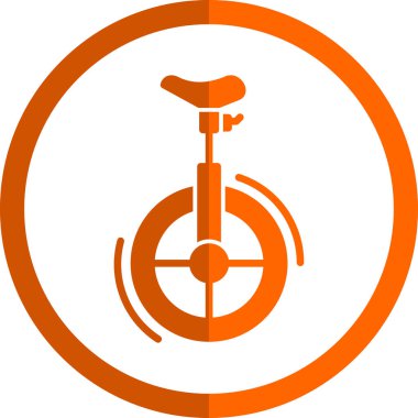 Unicycle simgesinin vektör illüstrasyonu