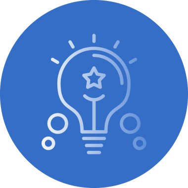 Ampul. Web simgesi basit illüstrasyon