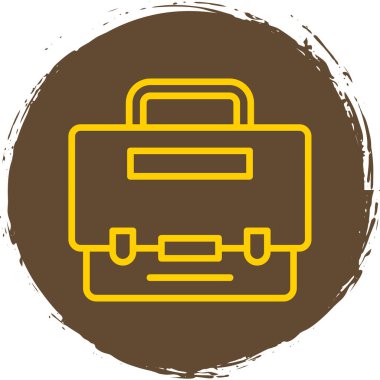 Bavul. Web simgesi basit illüstrasyon 