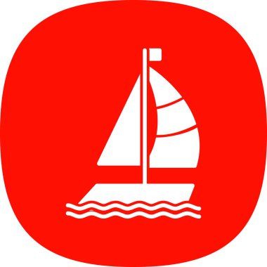 tekne ikonu vektör illüstrasyonu 