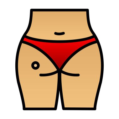 Bikini simge vektör çizim