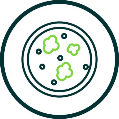 bakteri simgesi, vektör illüstrasyonu