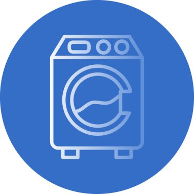 Çamaşır makinesi. Basit tasarım çizimi