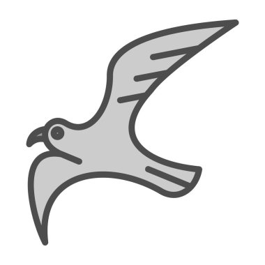 Martı. Web simgesi basit illüstrasyon 