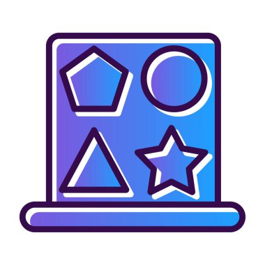 Bir yıldız simgesinin vektör illüstrasyonu