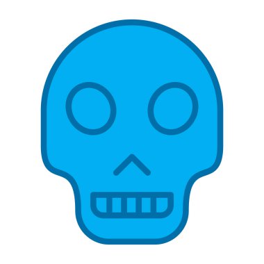 Kafatası. Web simgesi basit illüstrasyon