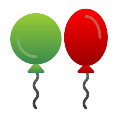 Balon simgesinin vektör illüstrasyonu 