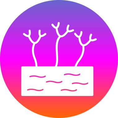 Bir ağaç simgesinin vektör illüstrasyonu