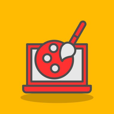 Video oyunu simgesi, düz biçim