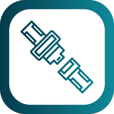 Emniyet kemeri düz simgesi, vektör illüstrasyonu 