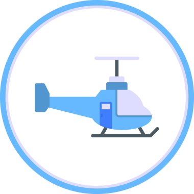 Helikopter. Web simgesi basit illüstrasyon