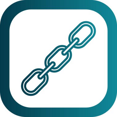 Zincir simgesi, vektör illüstrasyonu