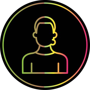 avatar. Web simgesi basit illüstrasyon
