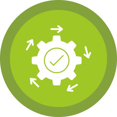 Sikke ayarları vektör simgesi düz biçimli