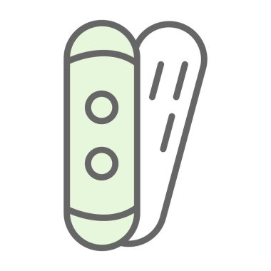 Çizgi film termometre simgesinin vektör çizimi