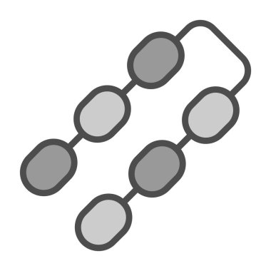 Zincir simgesi, vektör illüstrasyonu