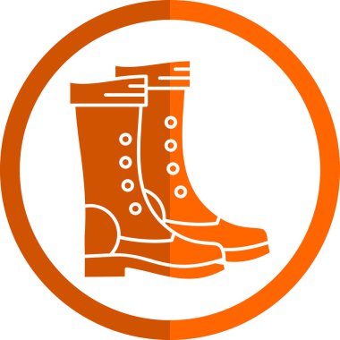 yürüyüş botları simgesi, vektör illüstrasyon tasarımı