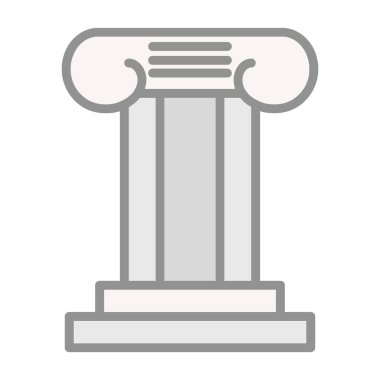 Sütun. Web simgesi basit illüstrasyon