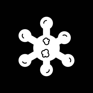 Virüs ikonu vektör illüstrasyonu