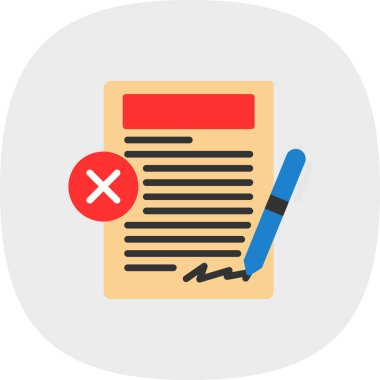 onay işareti ve kalem simgesine sahip belge