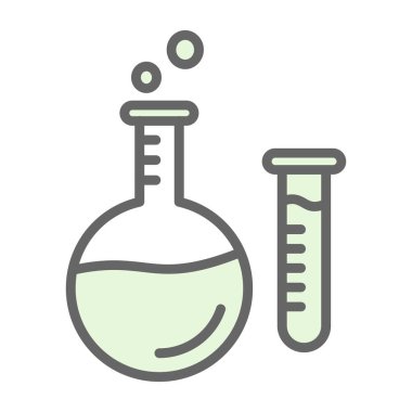 Vektör laboratuvar ikonu, vektör illüstrasyonu. Kimya konsepti                  