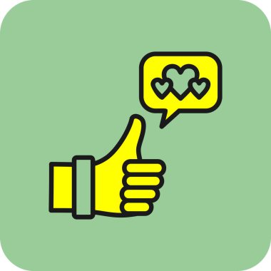 Simge vektör illüstrasyonunu parmakla