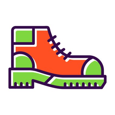 Yürüyüş çizimi simgesi, vektör illüstrasyonu