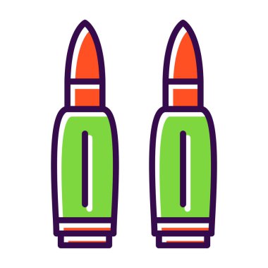 Kurşun ikonu vektörü. İnce çizgi işareti. İzole edilmiş kontür sembolü gösterimi